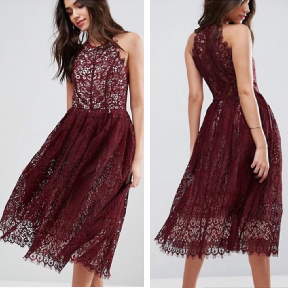 ✨NWT ASOS Lace Midi Dress✨